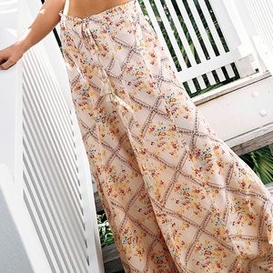 Free People Floral lounge pants.